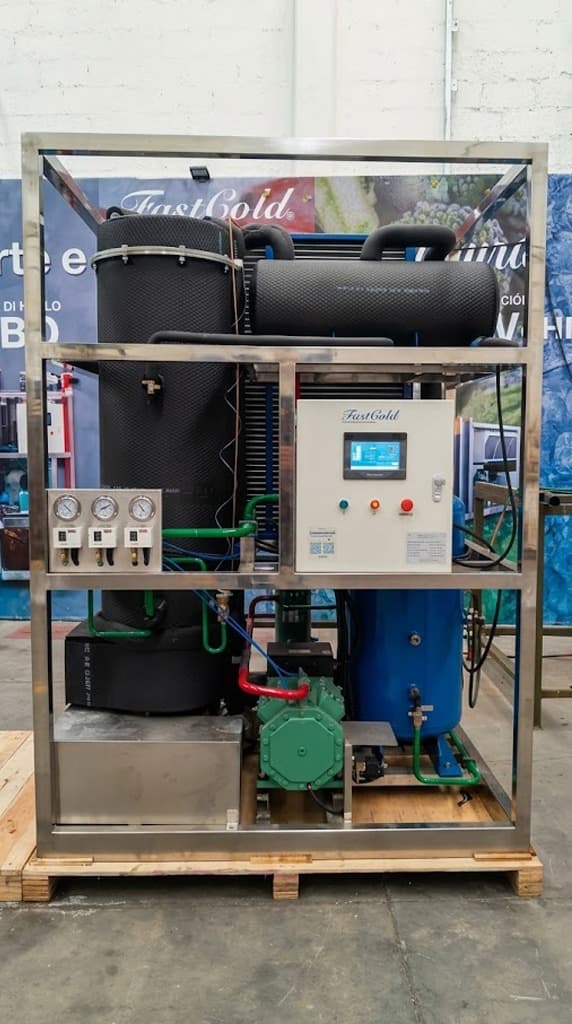 Máquina de hielo de tubo FastCold con PLC y pantalla táctil