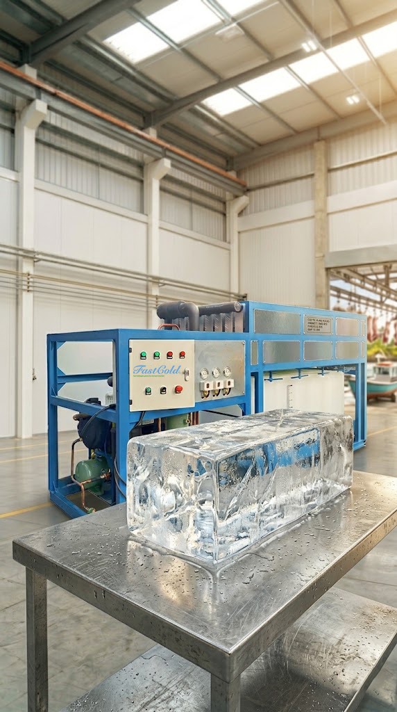 Hielo en bloque